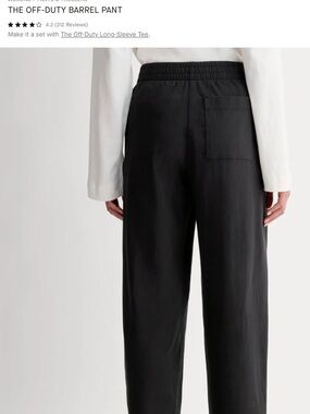 Everlane | THE OFF-DUTY BARREL PANT in Black